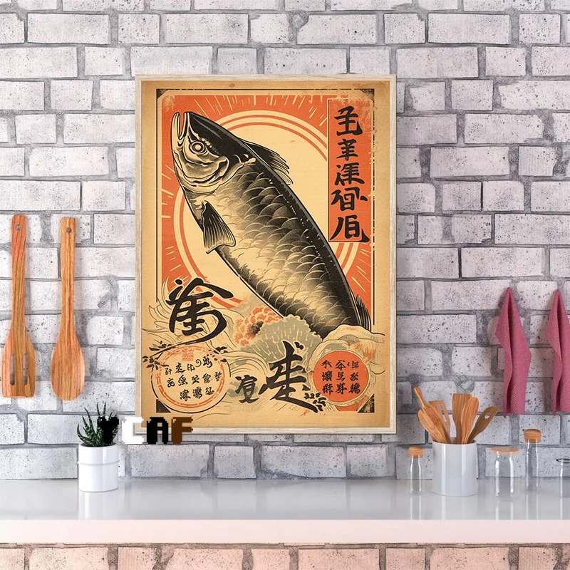 Vintage Japanese Food Poster C - Japanese Food Lifestyle 评论和价格